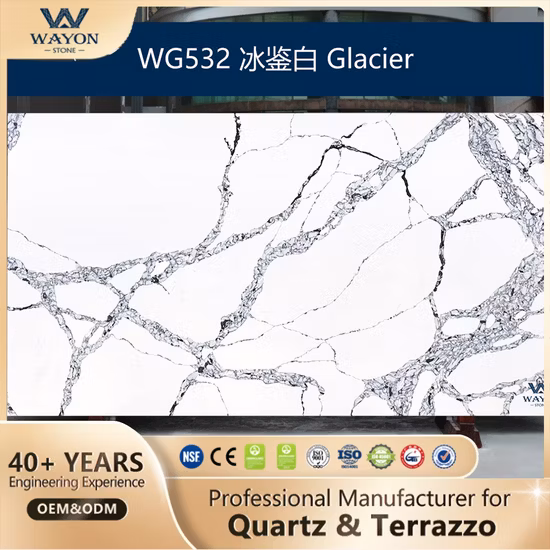Artificial Quart Stone in Good Price and Quality Granite Look Quartz Slab