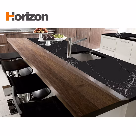 Künstliche Quarzsteinplatten in reiner Farbe/Spiegel/Diamant/Muschel/Glas