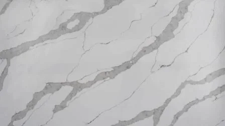Calacatta-Quarzsteinplatte mit natürlichen Adern