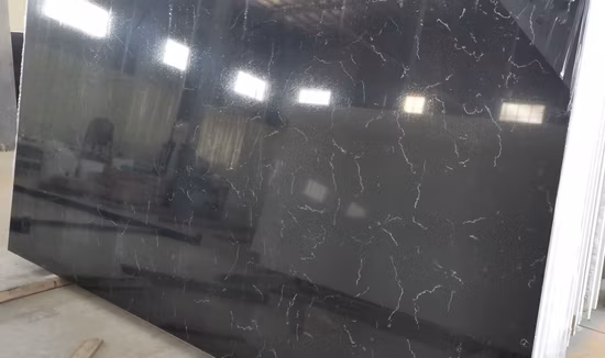 Großhandel Calacatta weiße künstliche Quarzsteinplatte für die Villa-Dekoration